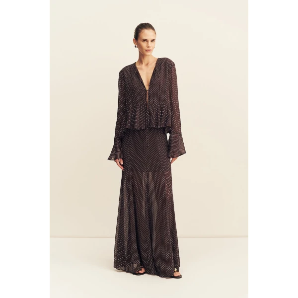 Shona Joy Maddox Panelled Maxi Skirt - Skirts - Australian Luxury Eventwear at Coveti