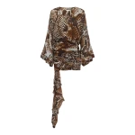 Shona Joy Maia Long Sleeve Plunged Mini Dress - Dresses - Australian Luxury Eventwear at Coveti