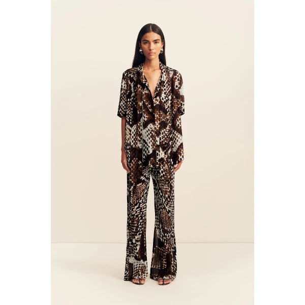 Shona Joy Maia Sheer Bias Drawstring Pant - Pants - Australian Luxury Eventwear at Coveti