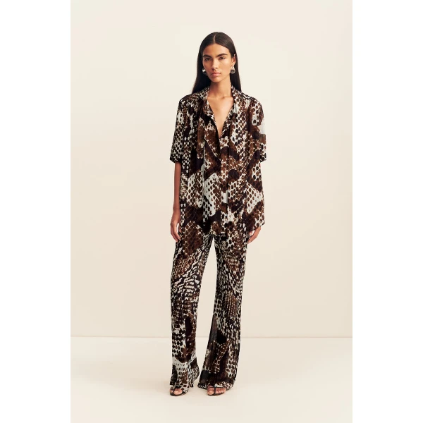 Shona Joy Maia Sheer Bias Drawstring Pant - Pants - Australian Luxury Eventwear at Coveti