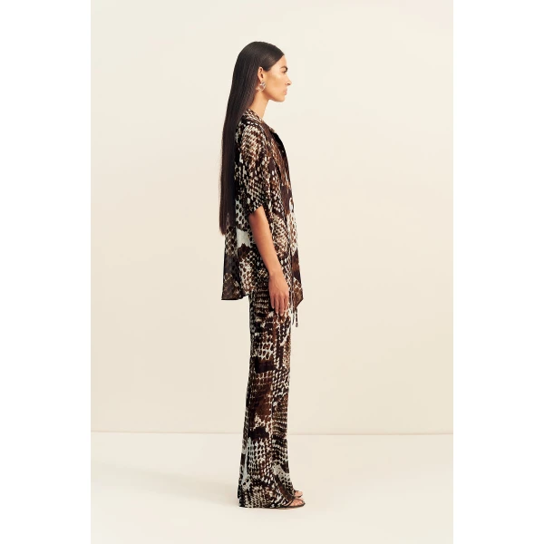 Shona Joy Maia Sheer Bias Drawstring Pant - Pants - Australian Luxury Eventwear at Coveti