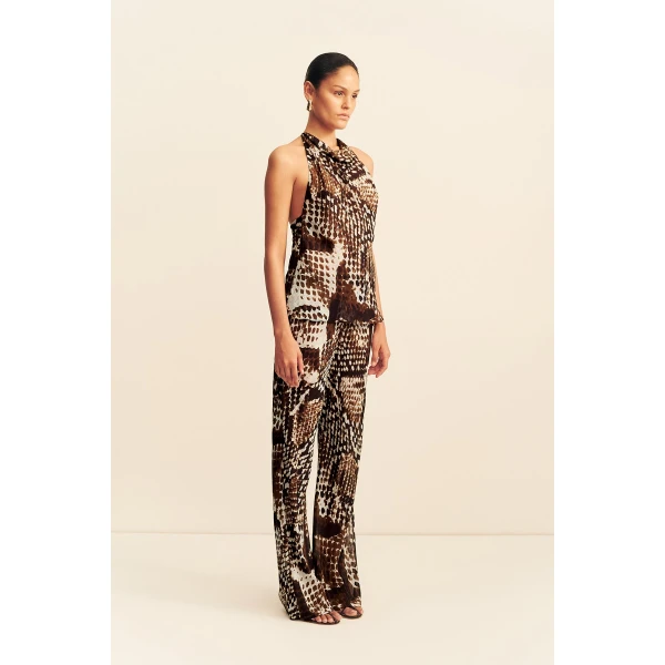 Shona Joy Maia Sheer Open Back Cowl Top - Tops - Australian Luxury Eventwear at Coveti