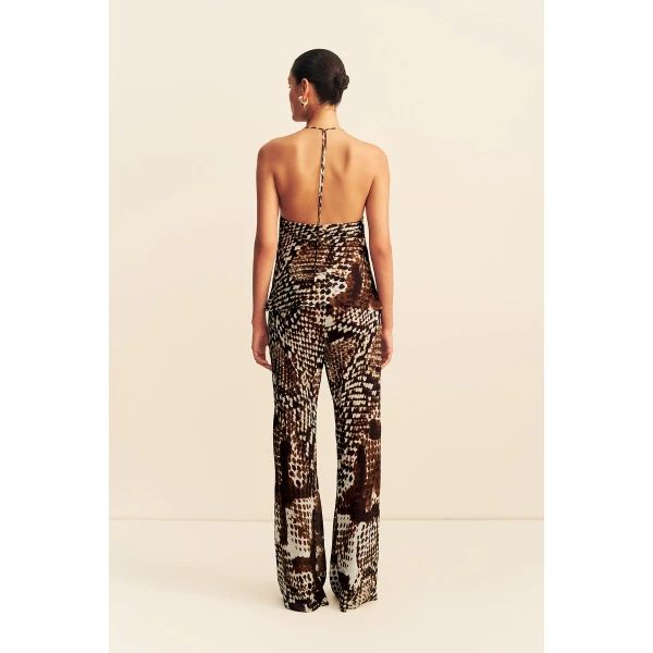Shona Joy Maia Sheer Open Back Cowl Top - Tops - Australian Luxury Eventwear at Coveti