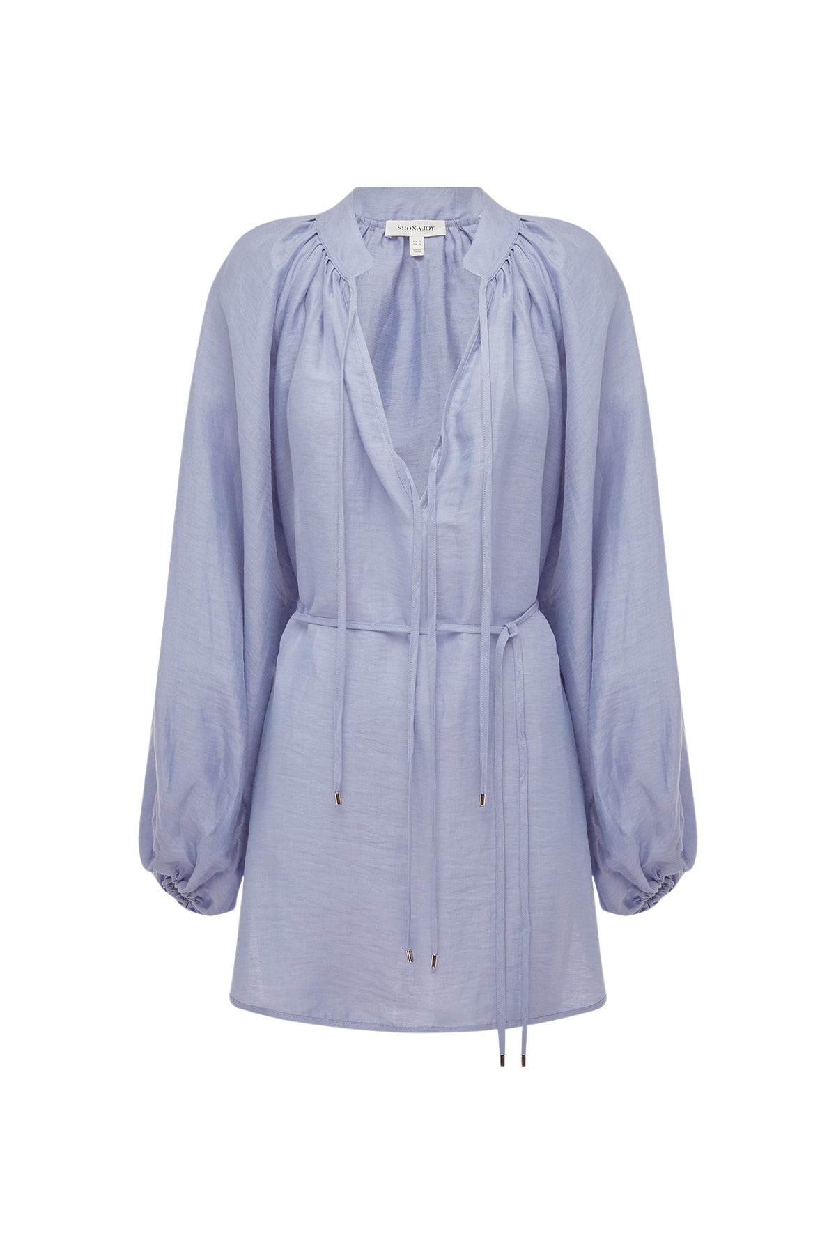 Shona-Joy-Marlowe-Linen-Blend-Mini-Dress-Chambray-coveti27693_nobg Shona Joy Marlowe Linen Blend Mini Dress - Chambray - Dresses - Australian Luxury Eventwear at Coveti