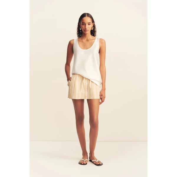 Shona Joy Omri Cotton Mini Skirt - Skirts - Australian Luxury Eventwear at Coveti