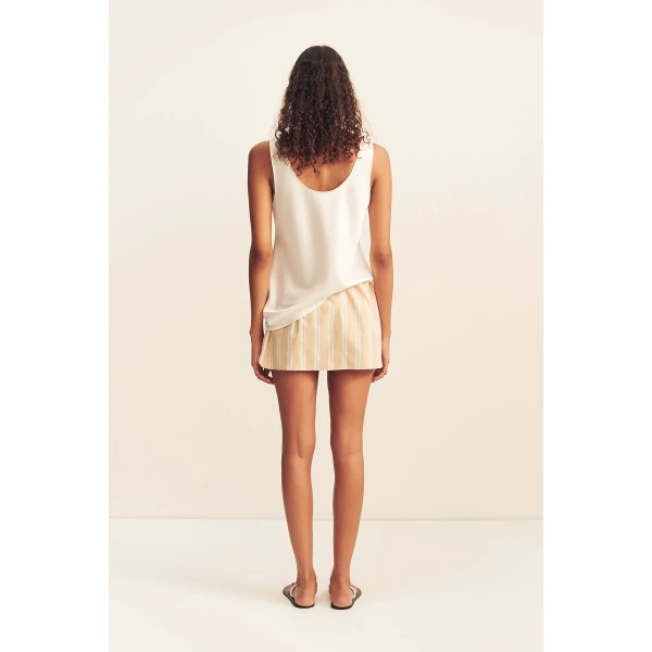 Shona Joy Omri Cotton Mini Skirt - Skirts - Australian Luxury Eventwear at Coveti