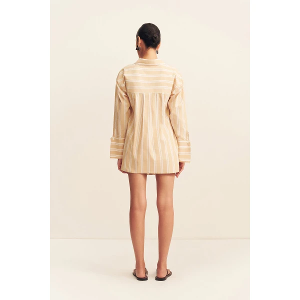 Shona Joy Omri Cotton Oversized Shirt - Tops - Australian Luxury Eventwear at Coveti