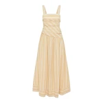 Shona Joy Omri Cotton Square Neck Maxi Dress - Dresses - Australian Luxury Eventwear at Coveti