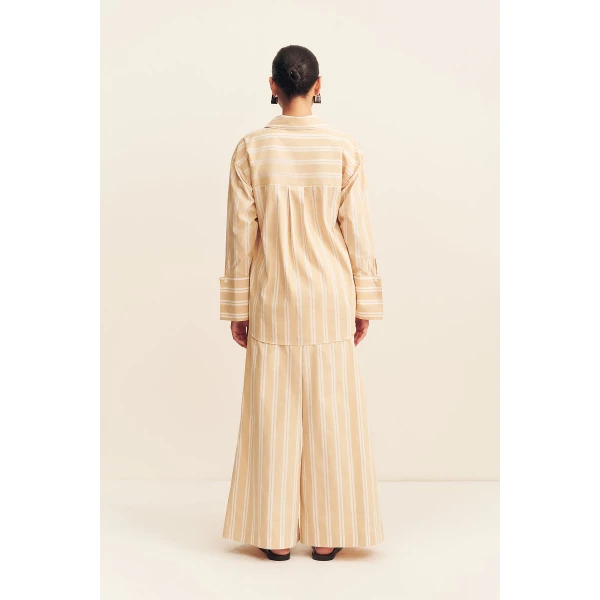 Shona Joy Omri Cotton Wide Leg Pant - Pants - Australian Luxury Eventwear at Coveti