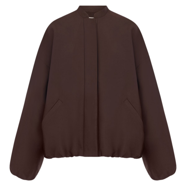 Shona Joy Otis Bomber Jacket - Ristretto - Jackets - Australian Luxury Eventwear at Coveti