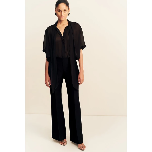 Shona Joy Otis Fitted Pant - Black - Pants - Australian Luxury Eventwear at Coveti