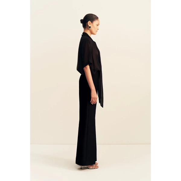Shona Joy Otis Fitted Pant - Black - Pants - Australian Luxury Eventwear at Coveti