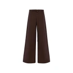 Shona Joy Otis Wide Leg Belted Pant - Ristretto - Pants - Australian Luxury Eventwear at Coveti