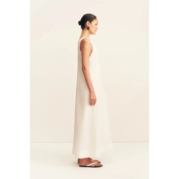 Shona Joy Paloma Plunged Maxi Dress - Ivory - Dresses - Australian Luxury Eventwear at Coveti