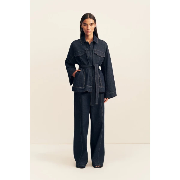 Shona Joy Rita Belted Jacket - Jackets - Australian Luxury Eventwear at Coveti
