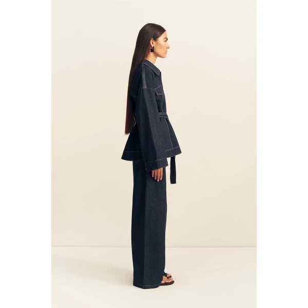 Shona Joy Rita Belted Jacket - Jackets - Australian Luxury Eventwear at Coveti
