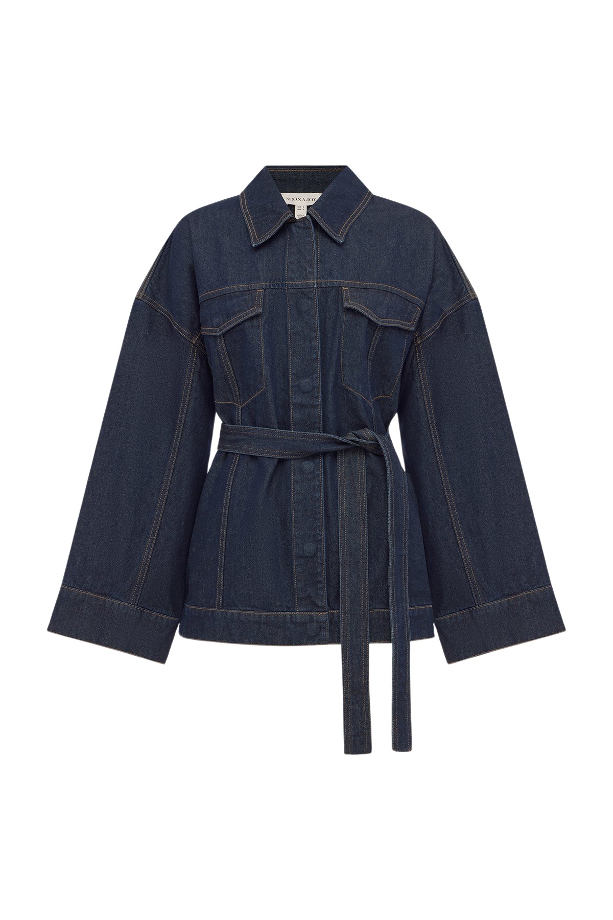 Shona Joy Rita Belted Jacket - Jackets - Australian Luxury Eventwear at Coveti