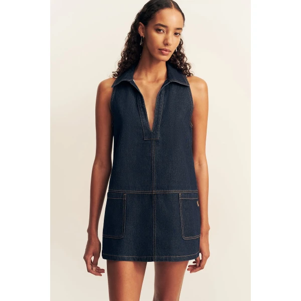 Shona Joy Rita Collared Shift Mini Dress - Dresses - Australian Luxury Eventwear at Coveti