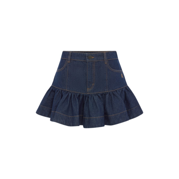Shona Joy Rita Fitted Ruffle Mini Skirt - Skirts - Australian Luxury Eventwear at Coveti