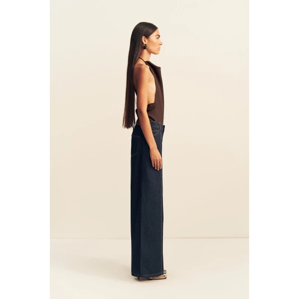 Shona Joy Rita Wide Leg Jean - Pants - Australian Luxury Eventwear at Coveti