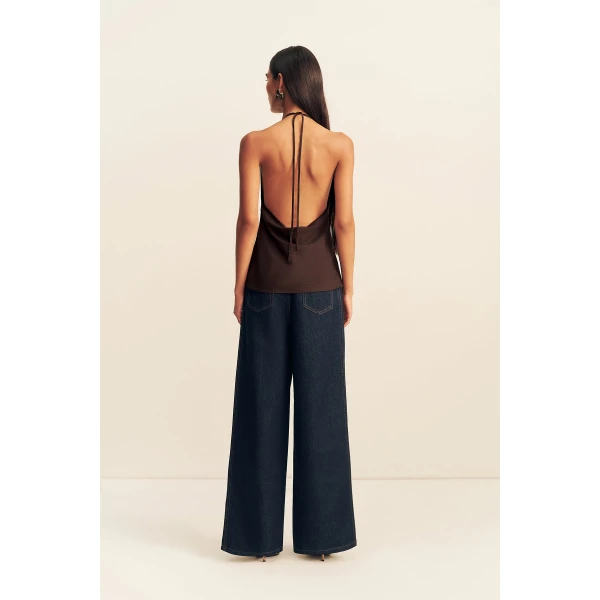 Shona Joy Rita Wide Leg Jean - Pants - Australian Luxury Eventwear at Coveti
