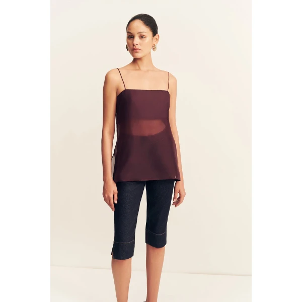 Shona Joy Rue Stretch Capri Jean - Pants - Australian Luxury Eventwear at Coveti