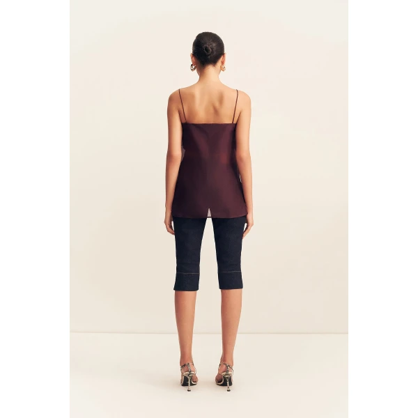 Shona Joy Rue Stretch Capri Jean - Pants - Australian Luxury Eventwear at Coveti