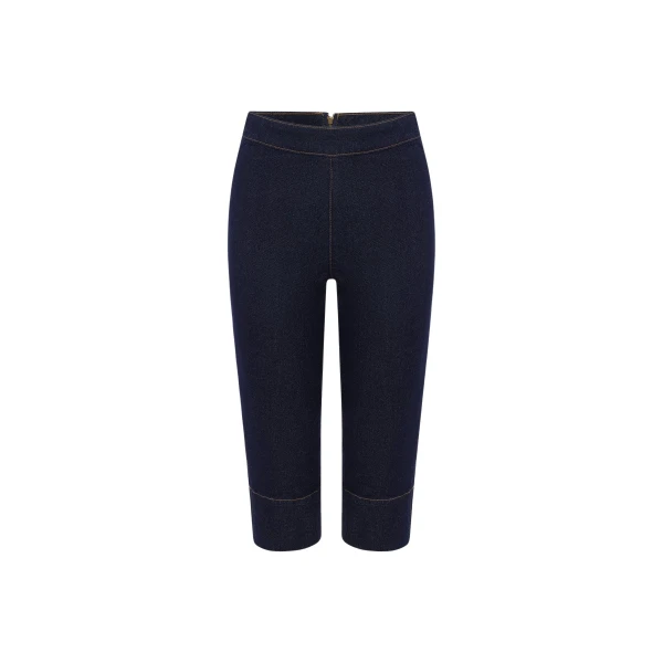 Shona Joy Rue Stretch Capri Jean - Pants - Australian Luxury Eventwear at Coveti