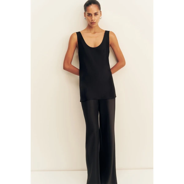 Shona Joy Savanna Bias Pant - Black - Pants - Australian Luxury Eventwear at Coveti