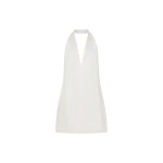 Shona Joy Savanna Halter Neck Mini Dress - Ivory - Dresses - Australian Luxury Eventwear at Coveti