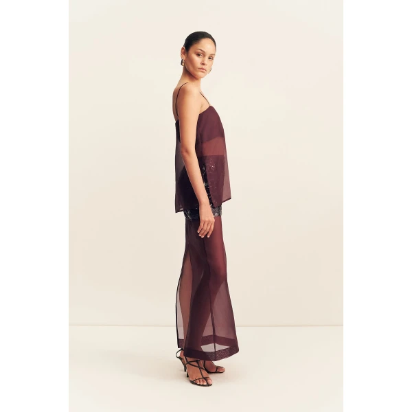 Shona Joy Tibby Silk Organza Cami - Port Royale - Tops - Australian Luxury Eventwear at Coveti