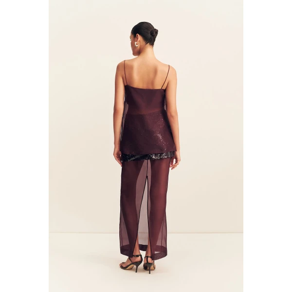 Shona Joy Tibby Silk Organza Cami - Port Royale - Tops - Australian Luxury Eventwear at Coveti