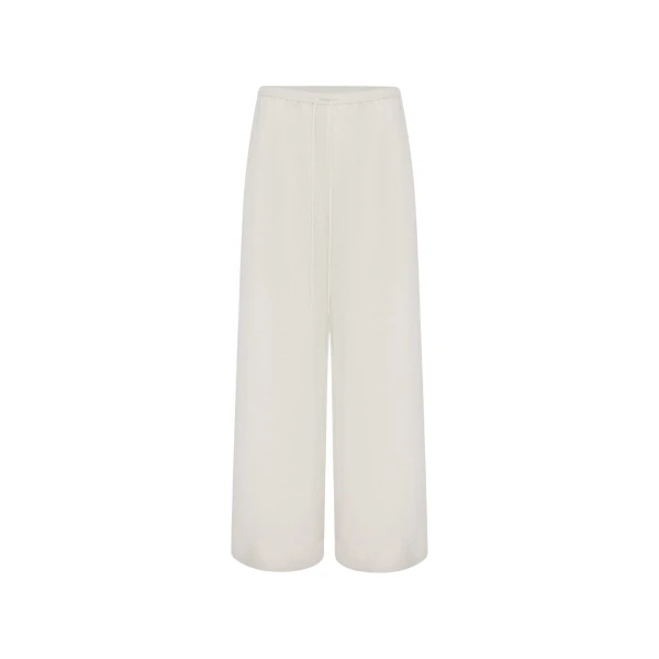 Shona Joy Tommy Linen Pant - Ivory - Pants - Australian Luxury Eventwear at Coveti