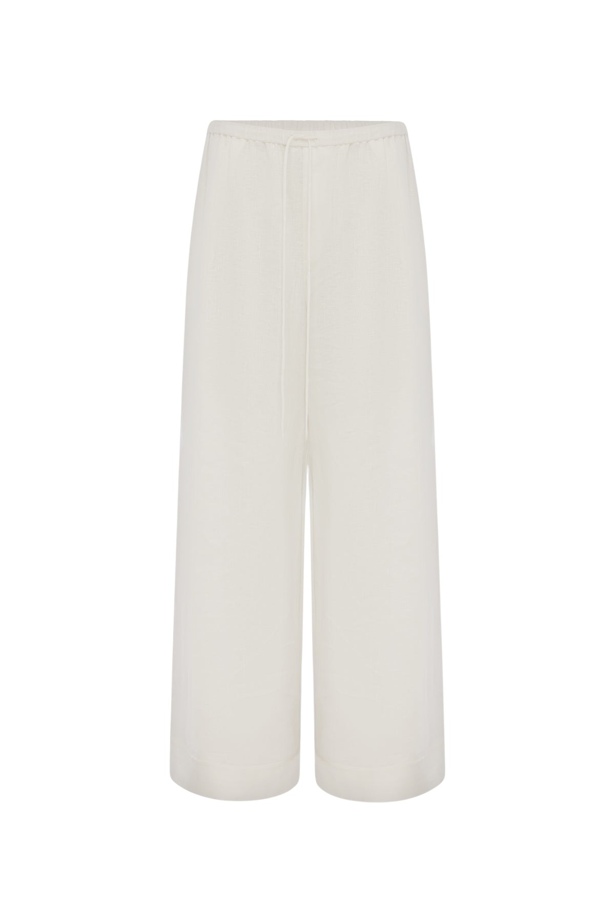 Shona Joy Tommy Linen Pant - Ivory - Pants - Australian Luxury Eventwear at Coveti