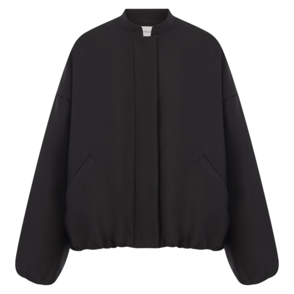 Shona Joy otis oversized bomber jacket - black - Jackets - Australian Luxury Eventwear at Coveti