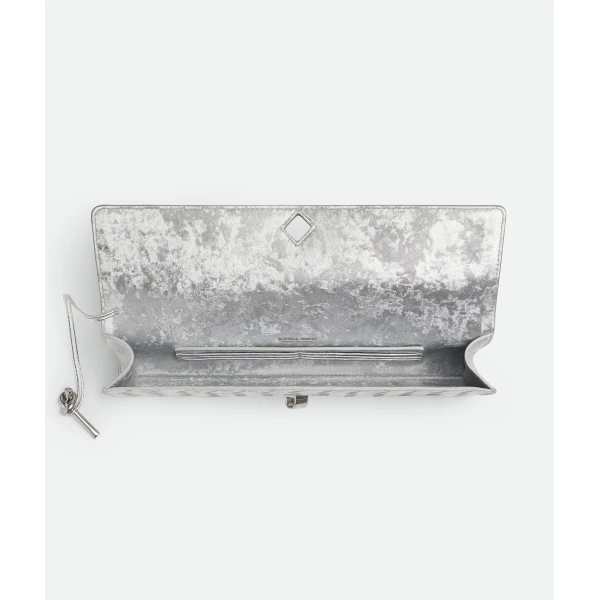 Khaite Women's Andiamo Clutch in Silver - Silver Clutch Bags - The Lotus Tote Bag - Shop at Coveti