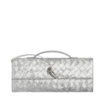 Khaite Women's Andiamo Clutch in Silver - Silver Clutch Bags - The Lotus Tote Bag - Shop at Coveti