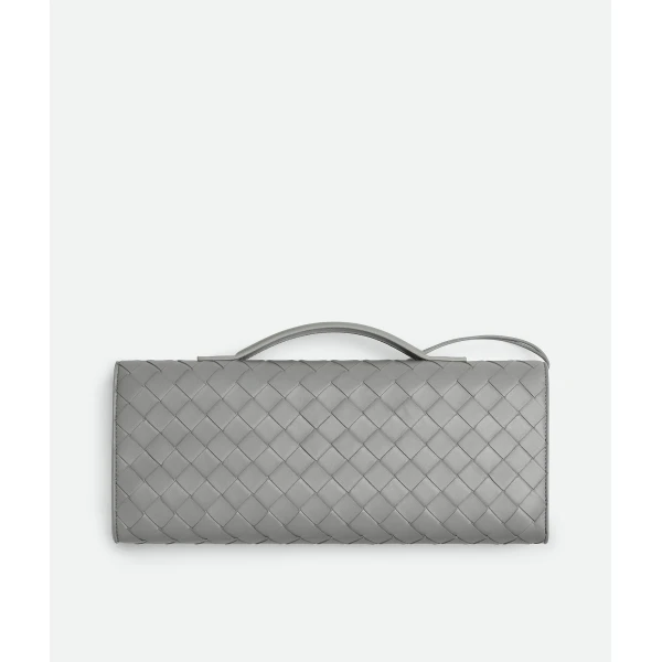 Khaite Women's Andiamo Clutch in Sterling - Silver Clutch Bags - The Lotus Tote Bag - Shop at Coveti