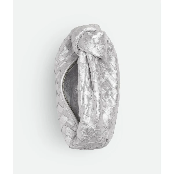 Khaite Women's Mini Jodie in Silver - Silver Mini Bags - The Lotus Tote Bag - Shop at Coveti