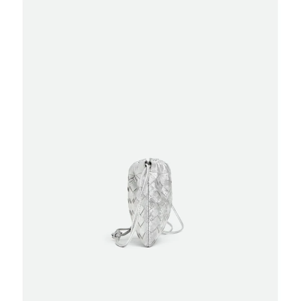 Khaite Women's Small Dustbag in Silver - Silver Shoulder & Crossbody Bags - The Lotus Tote Bag - Shop at Coveti