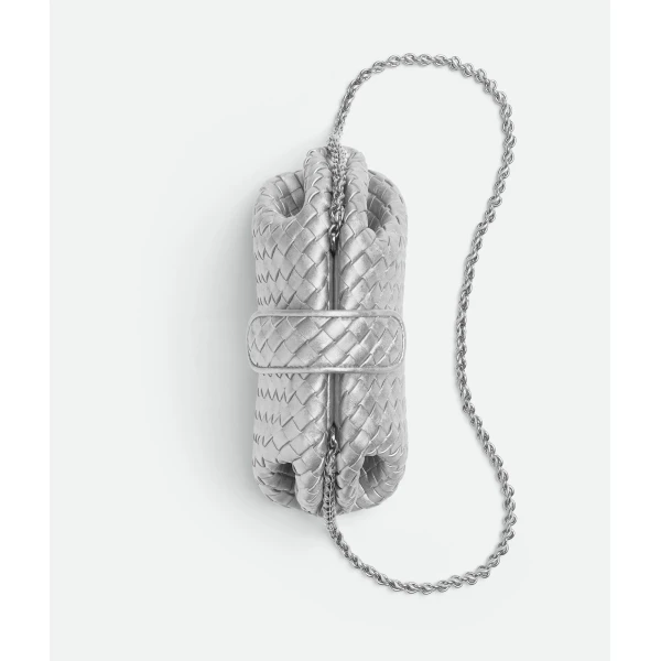 Khaite Women's Small Lauren 1980 in Silver - Silver Shoulder & Crossbody Bags - The Lotus Tote Bag - Shop at Coveti
