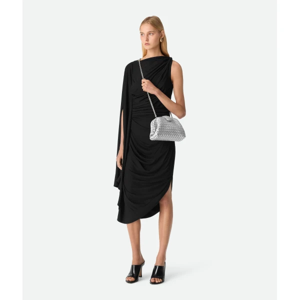 Khaite Women's Small Lauren 1980 in Silver - Silver Shoulder & Crossbody Bags - The Lotus Tote Bag - Shop at Coveti
