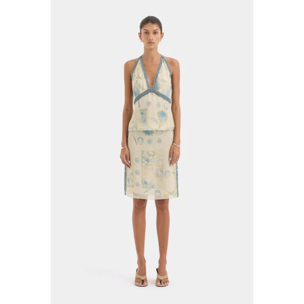 Sir The Label Cecile Halter Top, view 3