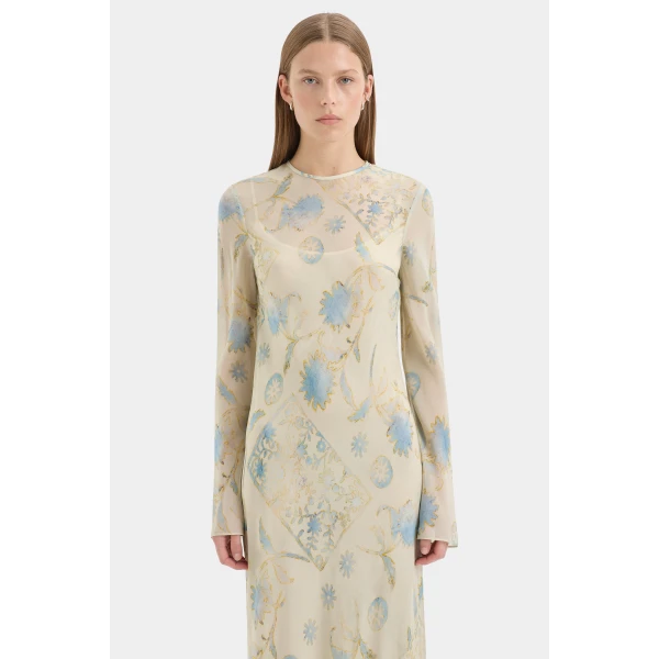 Sir The Label Cecile Long Sleeve Dress, view 4