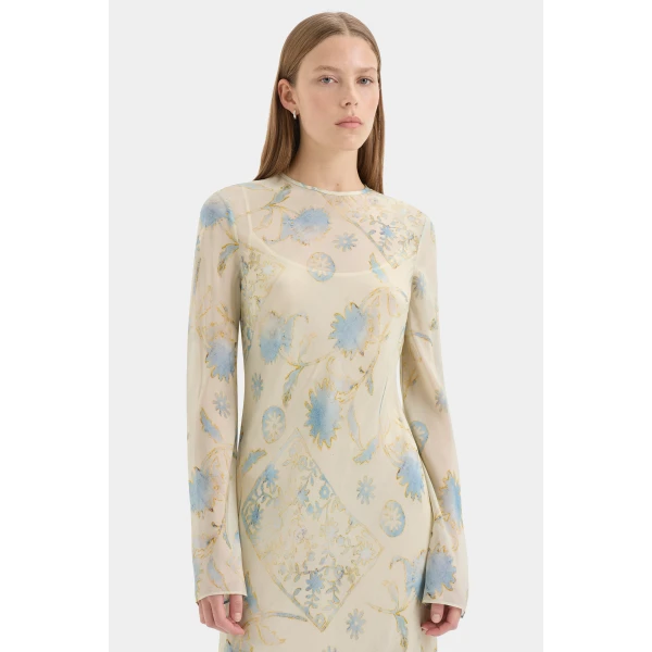 Sir The Label Cecile Long Sleeve Dress, view 5