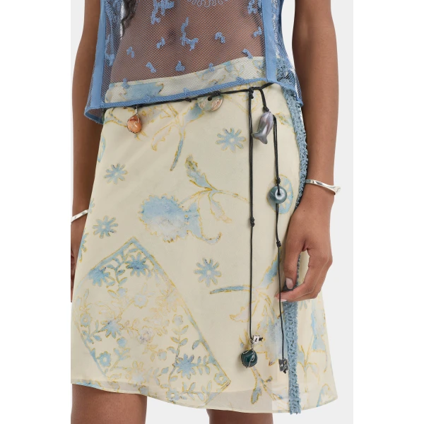 Sir The Label Cecile Ruffle Midi Skirt, view 6