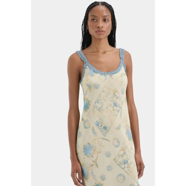 Sir The Label Cecile Ruffle Slip Dress, view 5