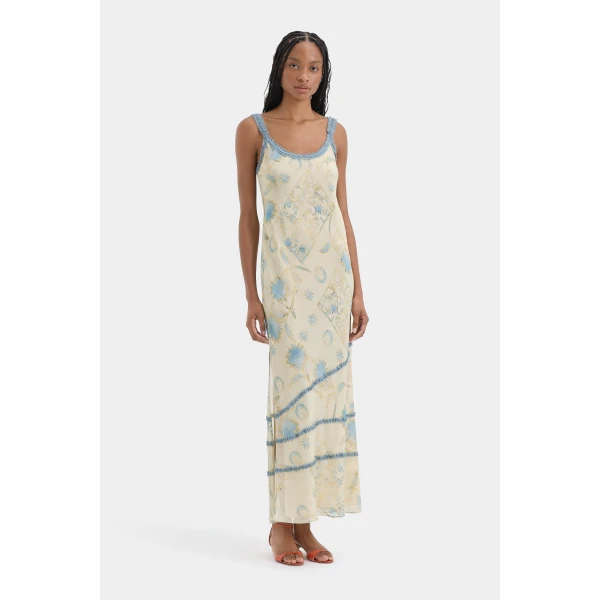 Sir The Label Cecile Ruffle Slip Dress, view 6