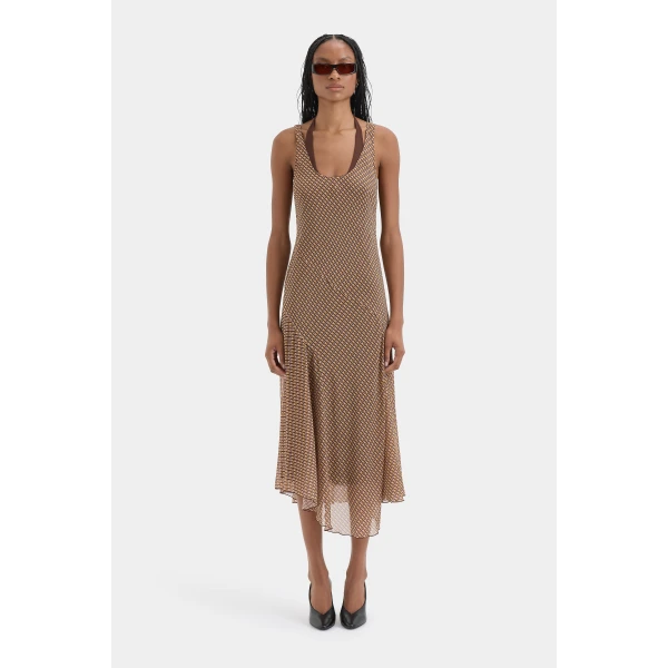 Sir The Label Cooper Layered Midi Dress, view 2