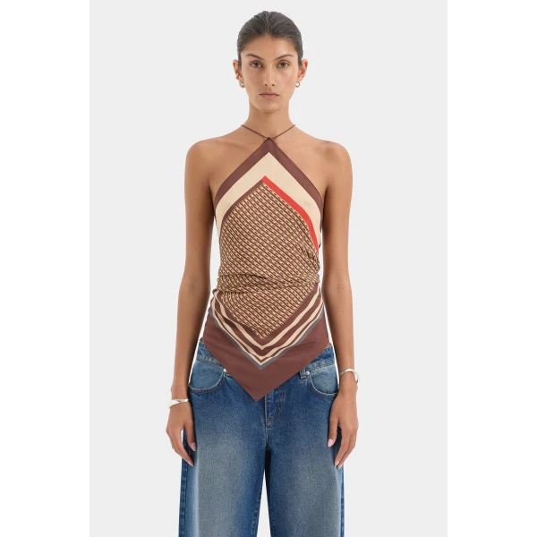 Sir The Label Cooper Scarf Top, view 2